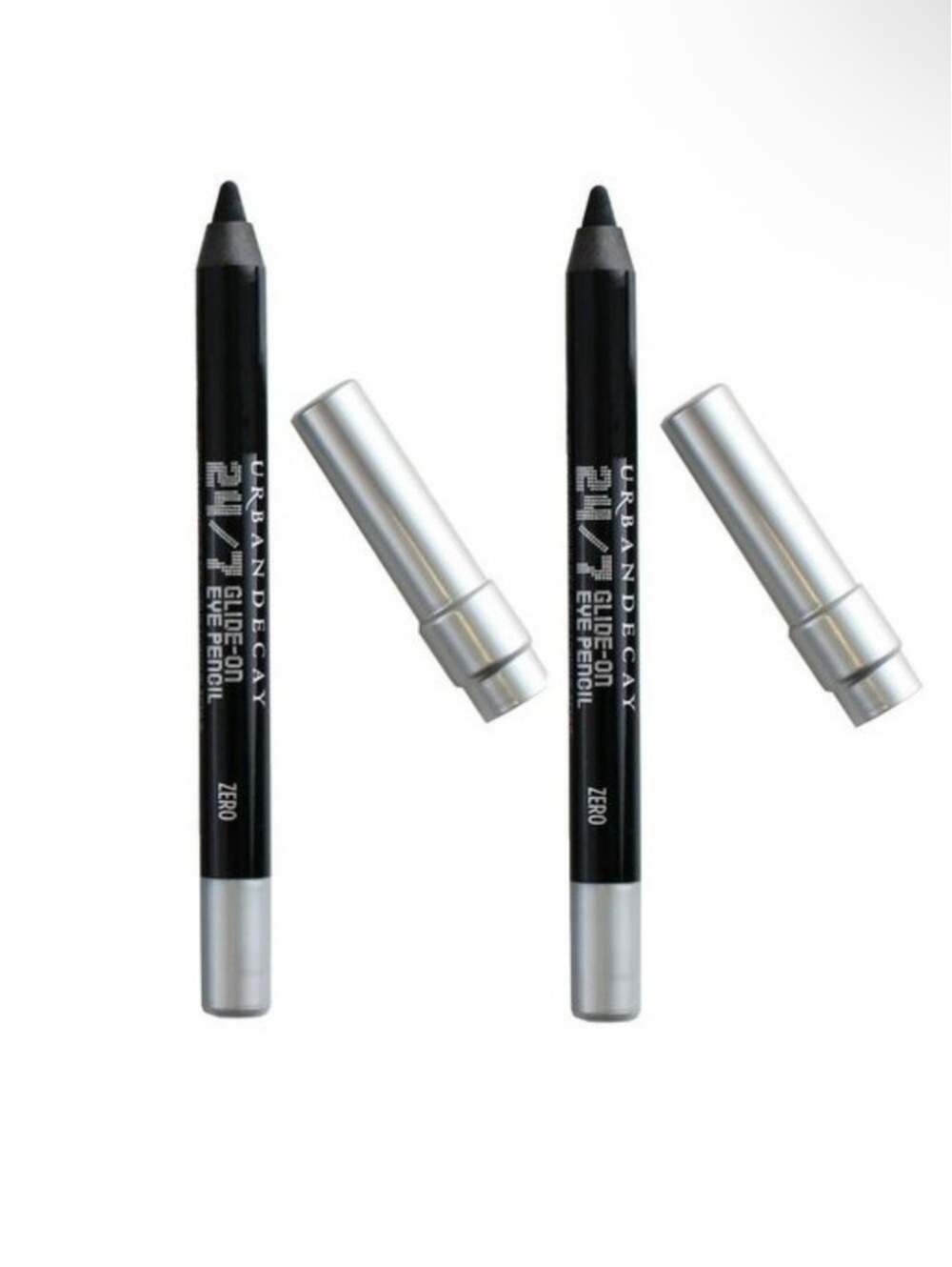 4 x Urban Decay 24/7 Glide-On Eye Pencil Bundle in Zero (Black) NEW